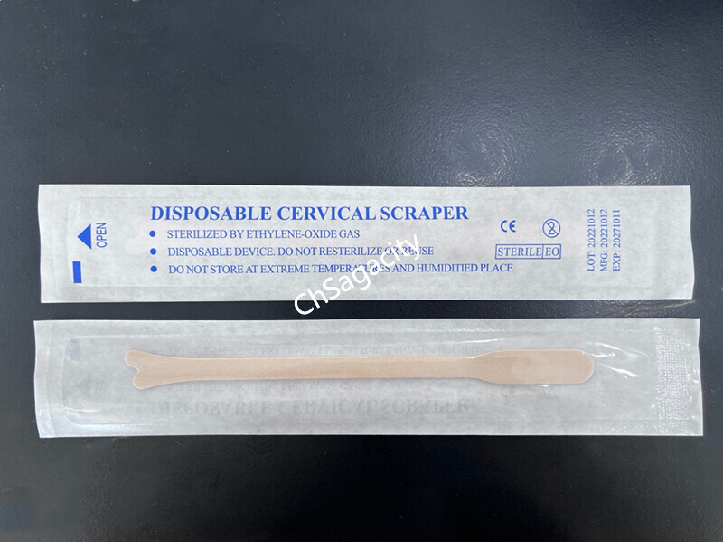 178mm wooden disposable cervical scraper