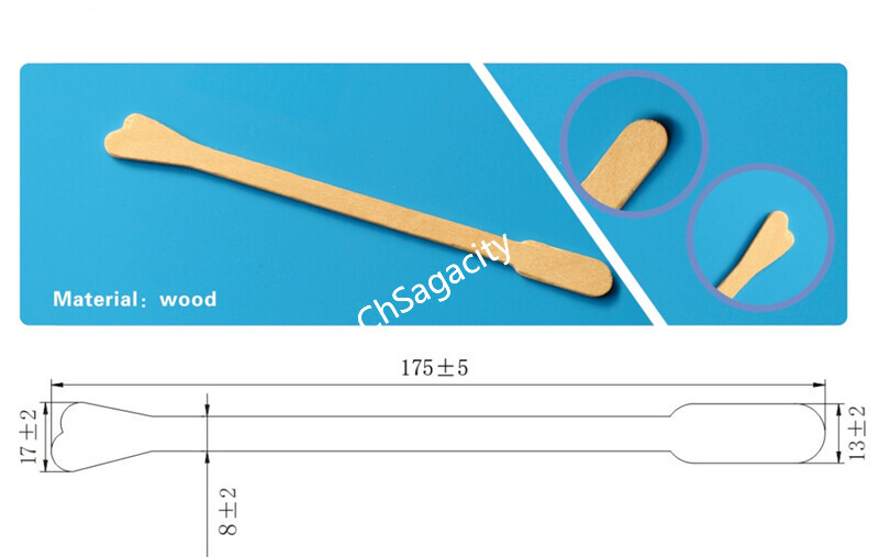 178mm wooden disposable cervical scraper