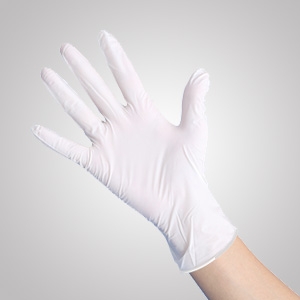 white pvc glove