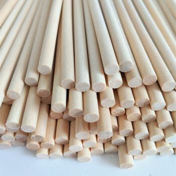 wood & bamboo round stick