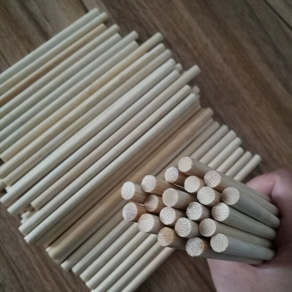 wood & bamboo round stick