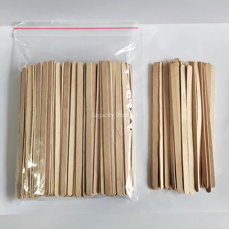 140mm wooden eyebrow spatula