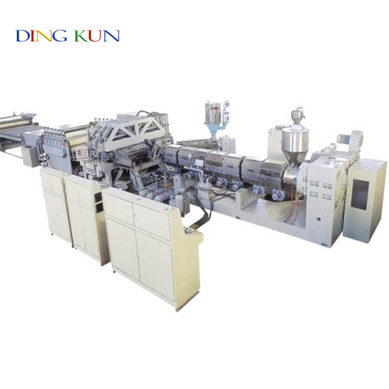 PC PP Hollow Grid Plate Extrusion Line