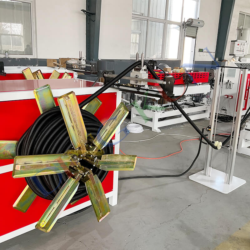 PVC PP PE Single Wall Corrugated Pipe Machine