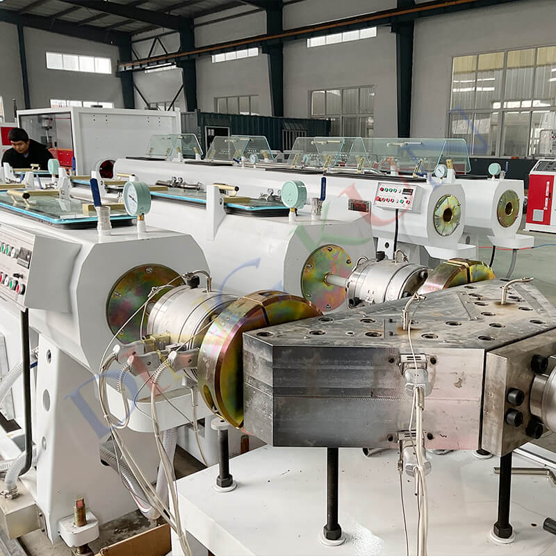 PVC Double Pipes Machine