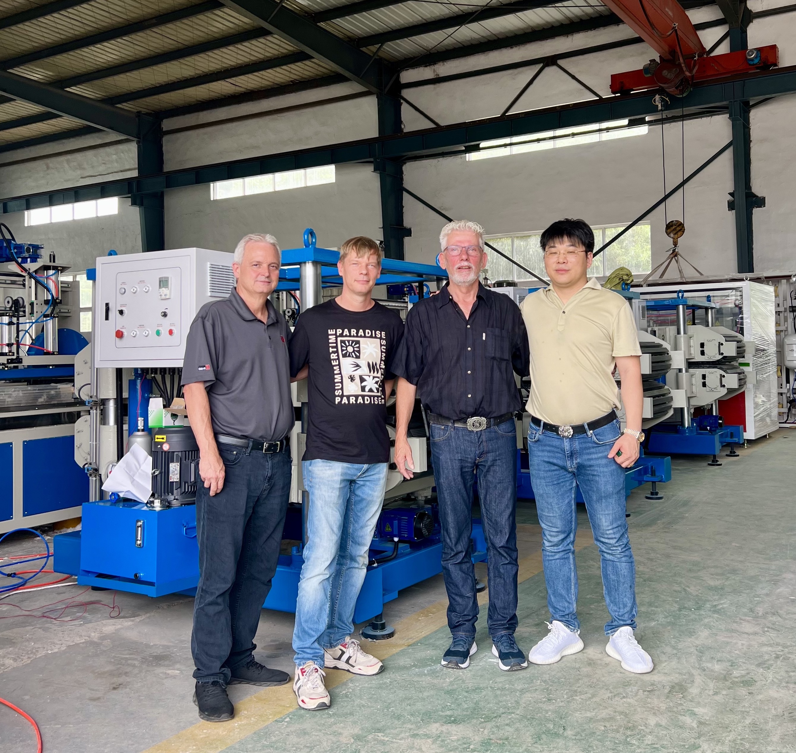 For Germany Clients-Successful Heavy Duty Plastic Machine Testing For Germany Clients-Successful Heavy Duty Plastic Machine Testing