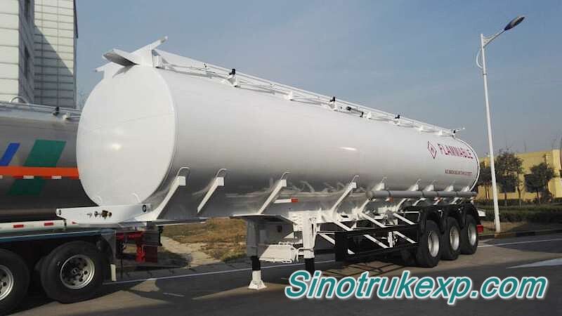 3 Axles Fuel Tank Semi Trailer 42m³（Carbon Steel Tank)