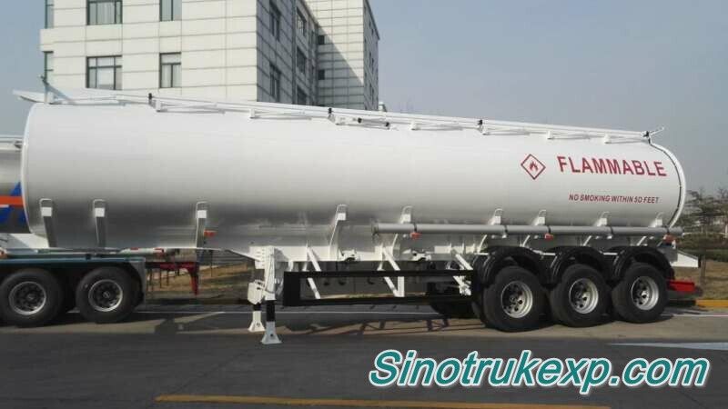 3 Axles Fuel Tank Semi Trailer 42m³（Carbon Steel Tank)