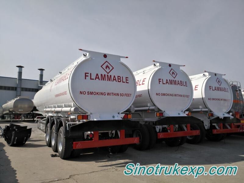 3 Axles Fuel Tank Semi Trailer 42m³（Carbon Steel Tank)