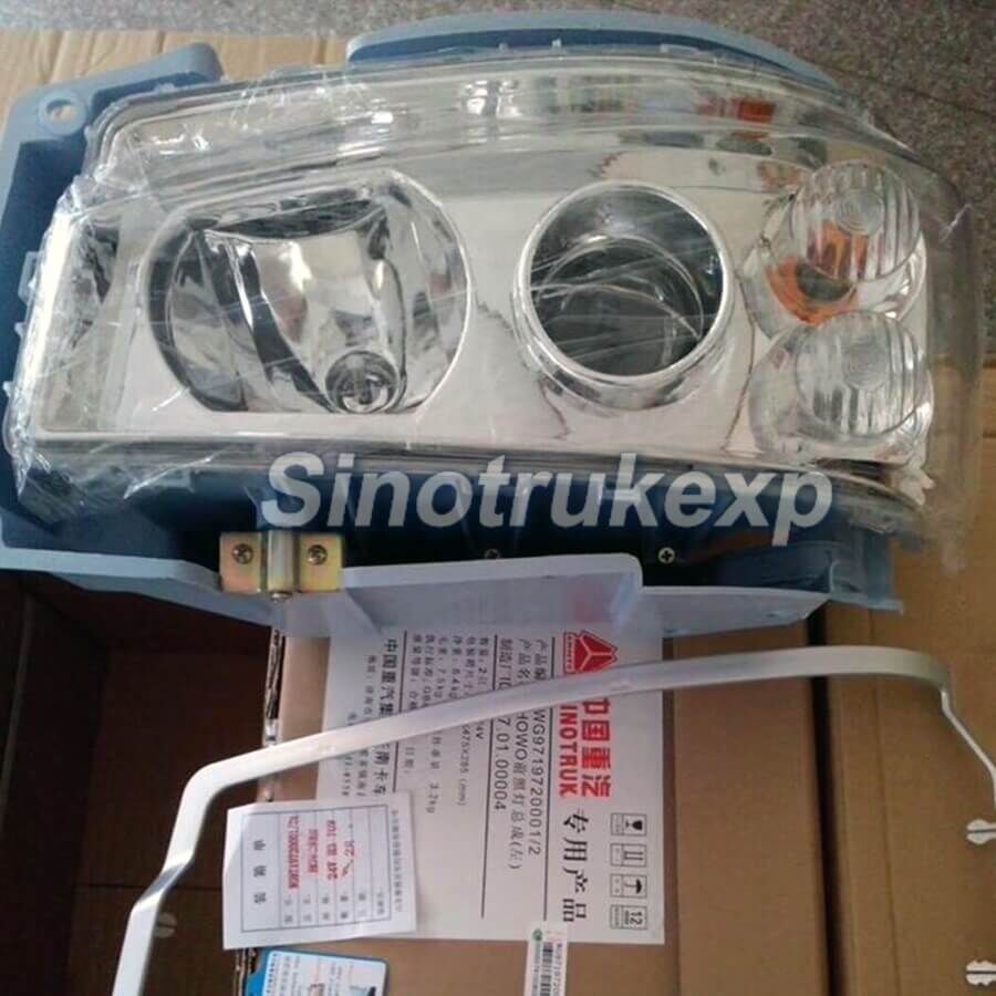 SINOTRUK HOWO LEFT HEAD LAMP, RIGHT HAND LAMP  WG9719720001 WG9719720002