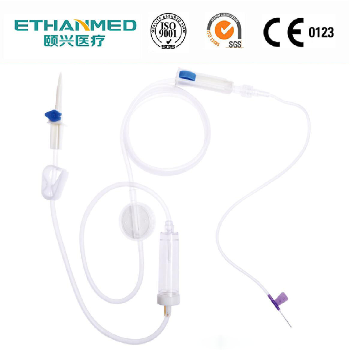 Disposable infusion set with precision filter