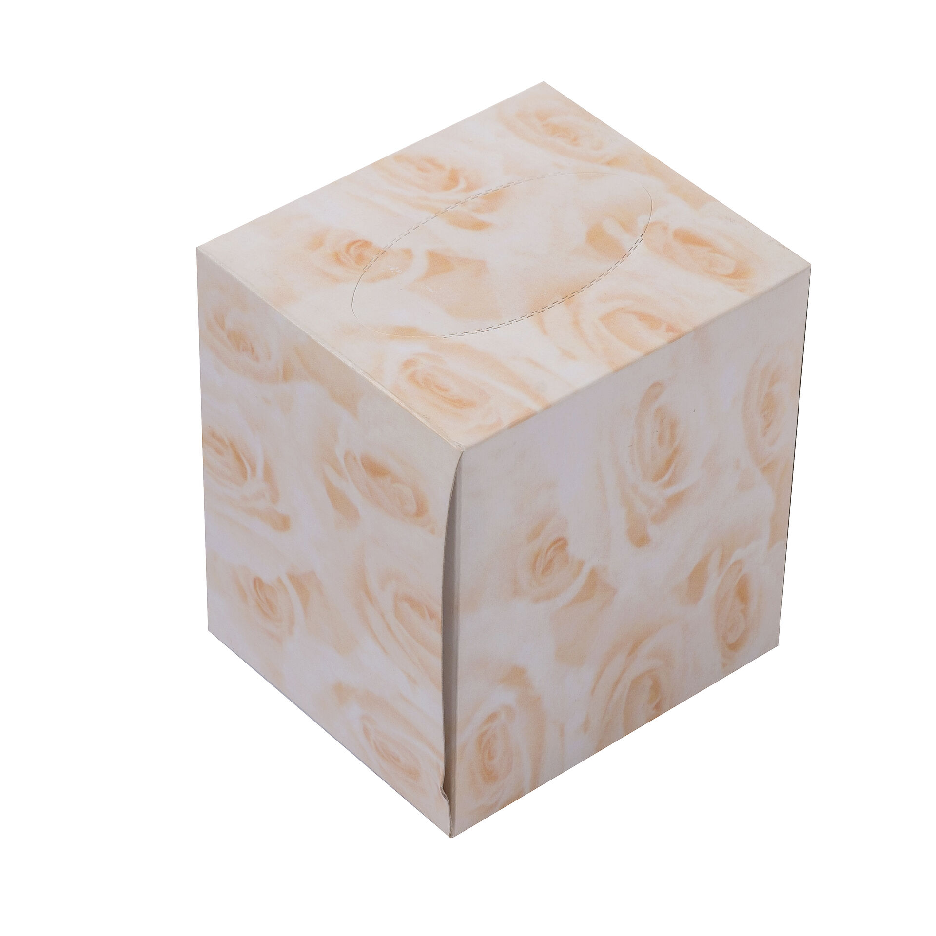Cube box facial tissue