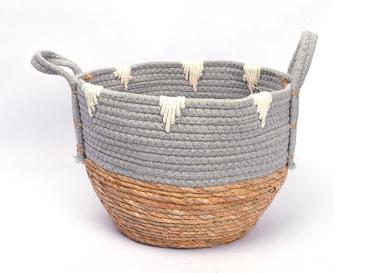 Home Decor Fashion Amazon Hot Sale Customize Wholesale Easy Carry Cotton Rope basket