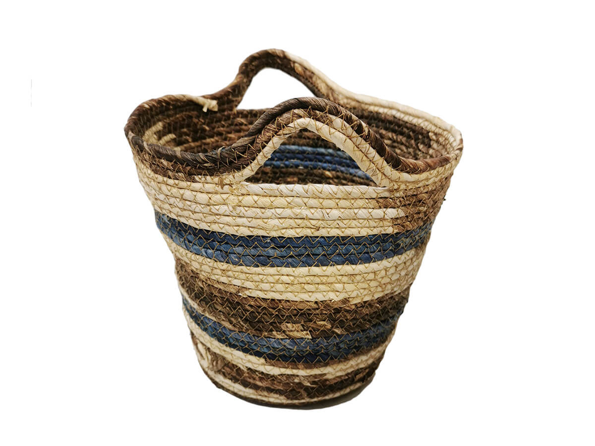 Handmade Natural Woven Grass Basket Home Styles For Storage Washing Clothes Laundry maize Basket