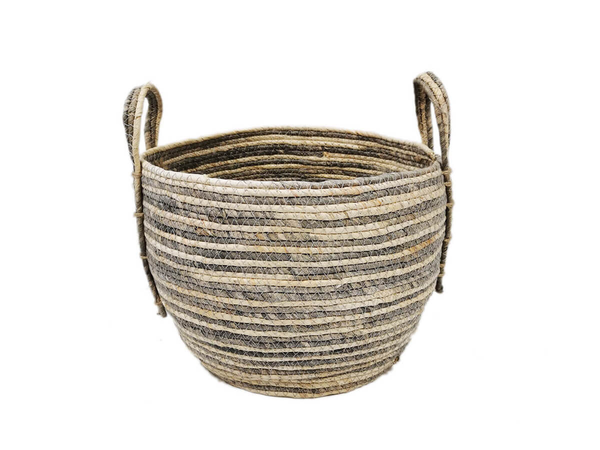 Handmade Natural Woven Grass Basket Home Styles For Storage Washing Clothes Laundry maize Basket