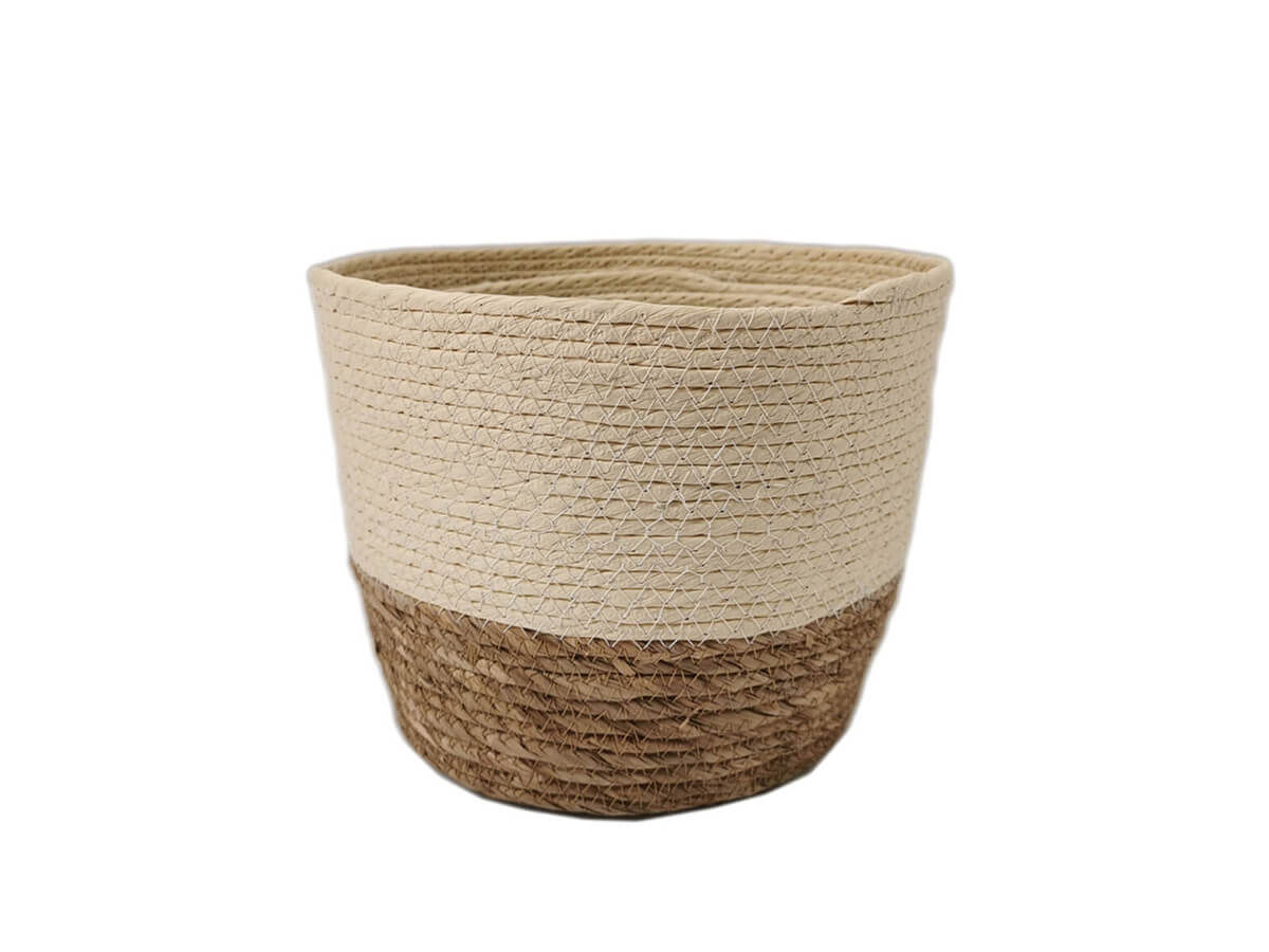 Handmade Natural Woven Grass Basket Home Styles For Storage Washing Clothes Laundry maize Basket