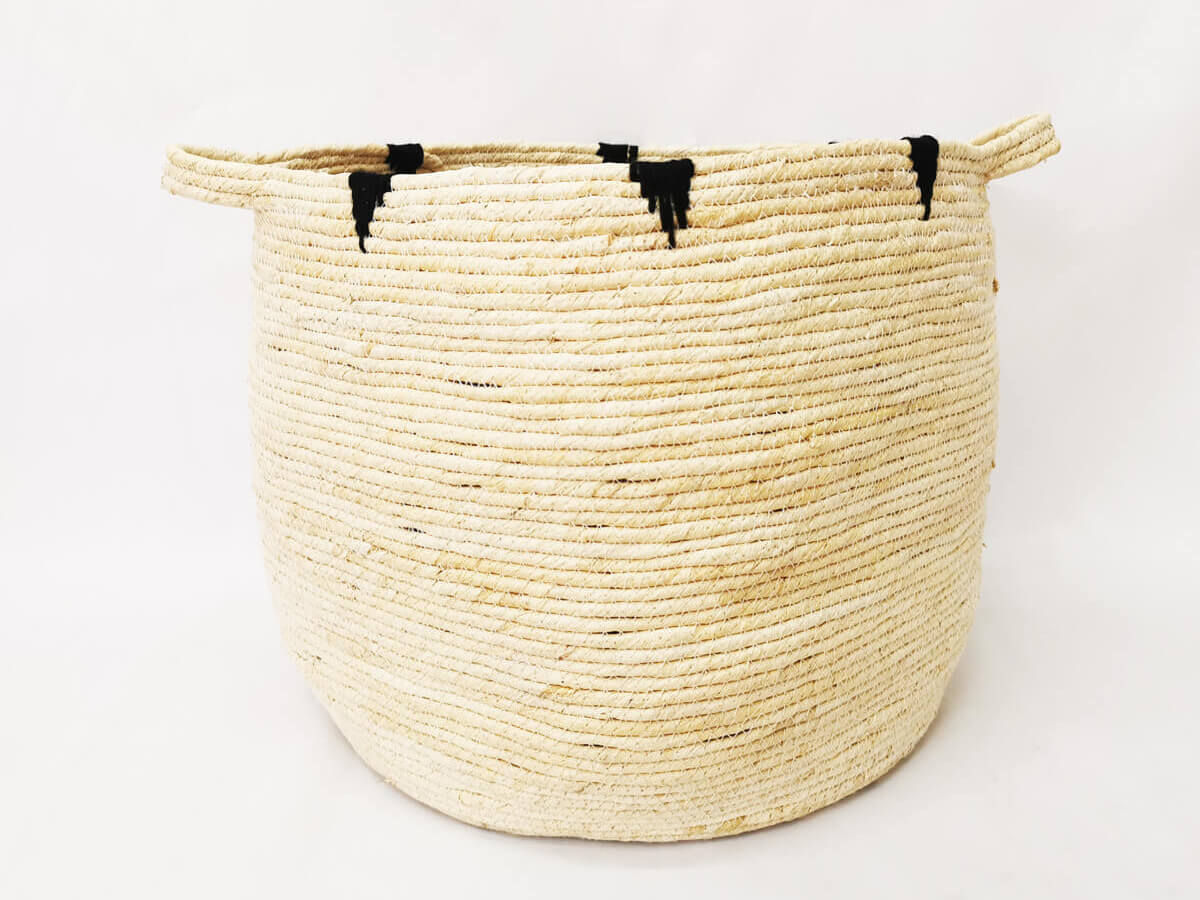 Handmade Natural Woven Grass Basket Home Styles For Storage Washing Clothes Laundry maize Basket