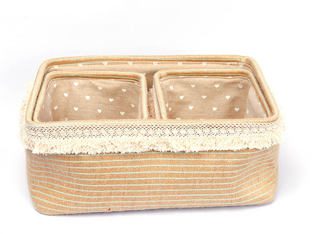 Amazon Hot Sale Customize Wholesale Home Decor Fashion Foldable Easy Carry Canvas Storage Basket Amazon Hot Sale Customize Wholesale Home Decor Fashion Foldable Easy Carry Canvas Storage Basket
