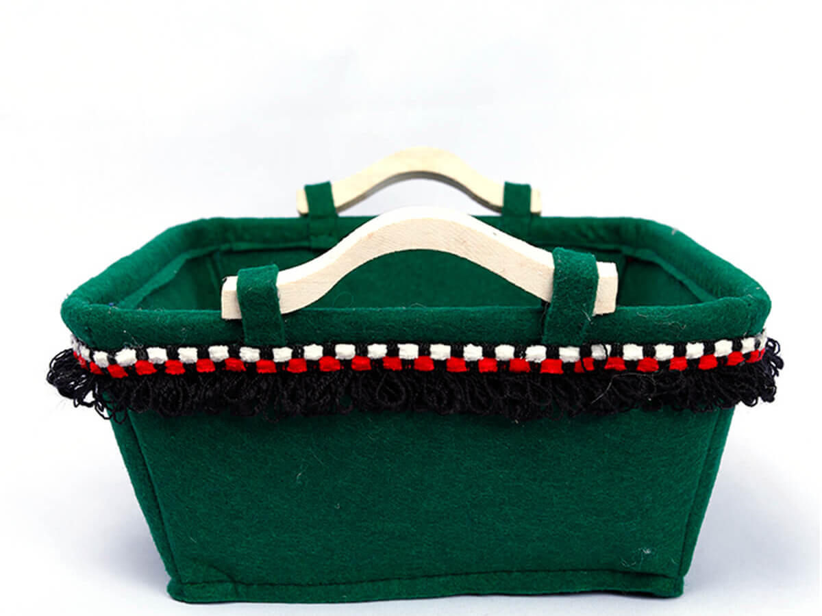 Amazon Hot Sale Customize Wholesale Home Decor Fashion Foldable Easy Carry Canvas Storage Basket