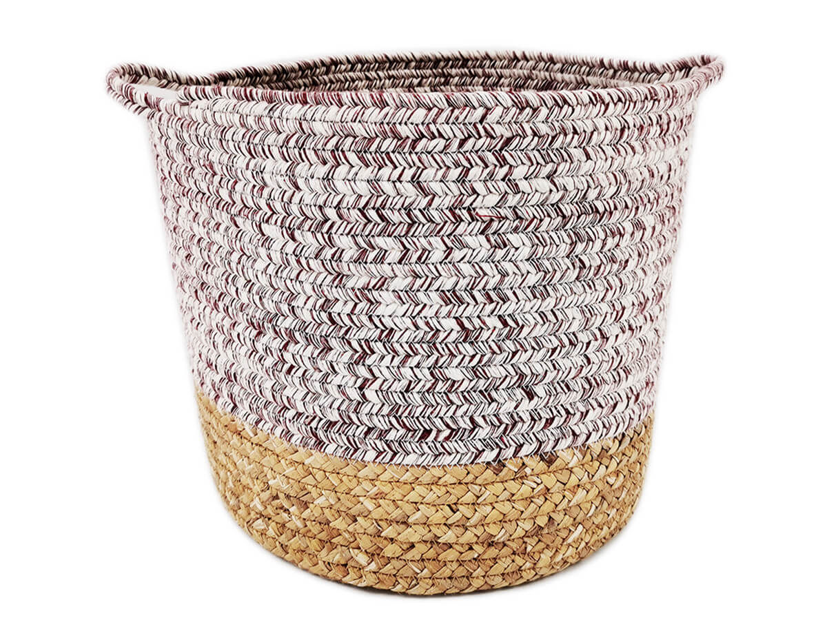 New Style Collapsible Large Size Cotton Rope Woven Laundry Storage Basket Organizer New Style Collapsible Large Size Cotton Rope Woven Laundry Storage Basket Organizer