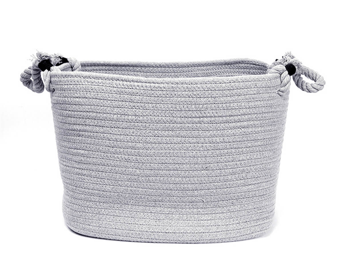 New Style Collapsible Large Size Cotton Rope Woven Laundry Storage Basket Organizer