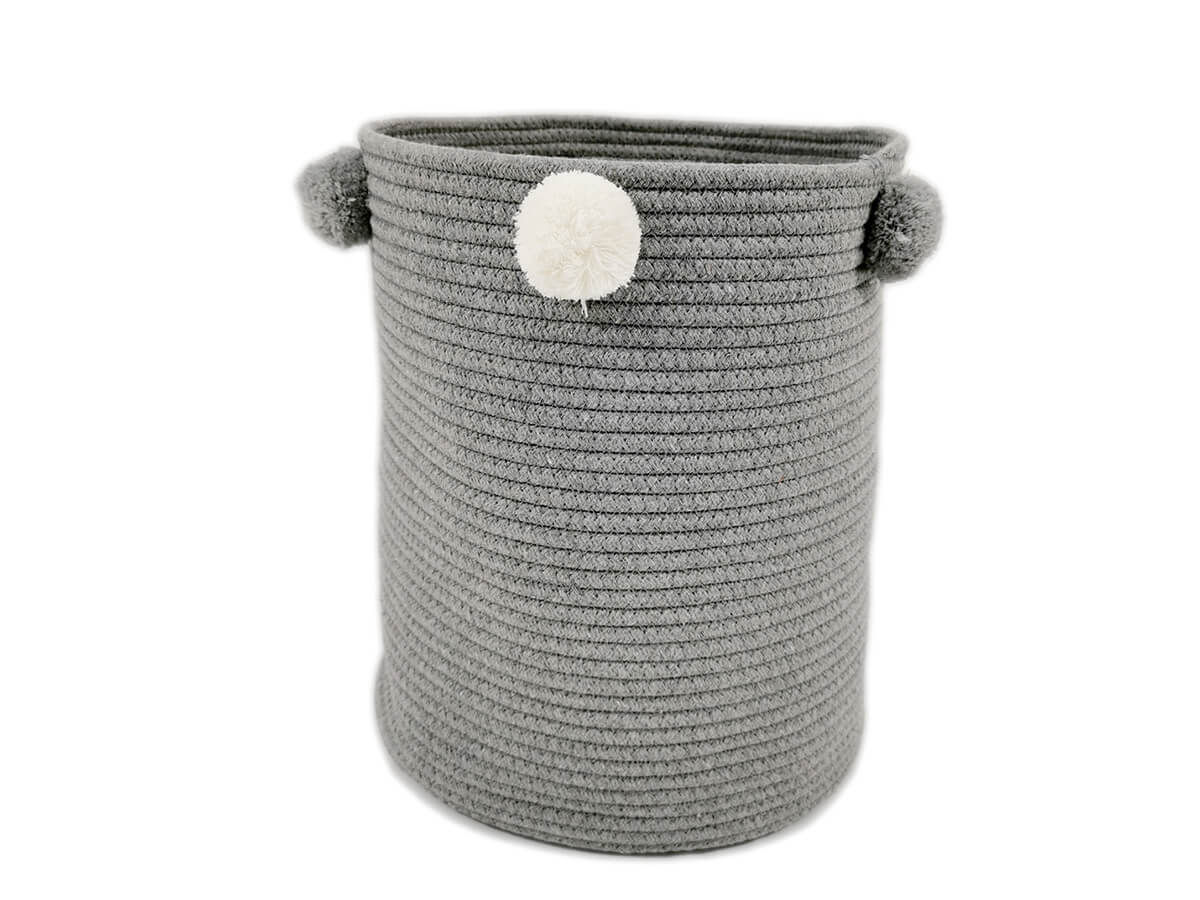 New Style Collapsible Large Size Cotton Rope Woven Laundry Storage Basket Organizer New Style Collapsible Large Size Cotton Rope Woven Laundry Storage Basket Organizer