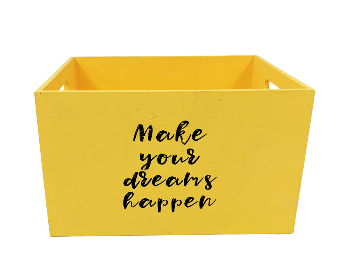 Eco-Friendly Unfinished Nautical Wooden Box Print Letters Rectangle Paulownia Wooden Box For Storage