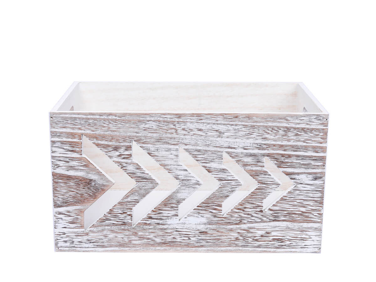 Eco-Friendly Unfinished Nautical Wooden Box Print Letters Rectangle Paulownia Wooden Box For Storage