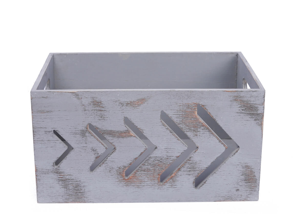 Eco-Friendly Unfinished Nautical Wooden Box Print Letters Rectangle Paulownia Wooden Box For Storage