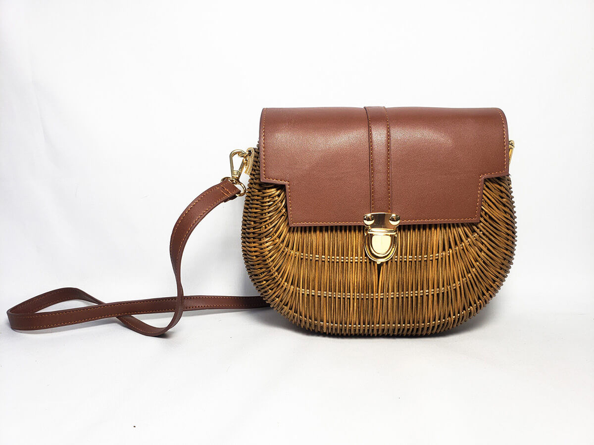 Custom Handmade Woven Rattan Bag, Artbag, Woven Shoulder Bag, Handbag Manufacturer