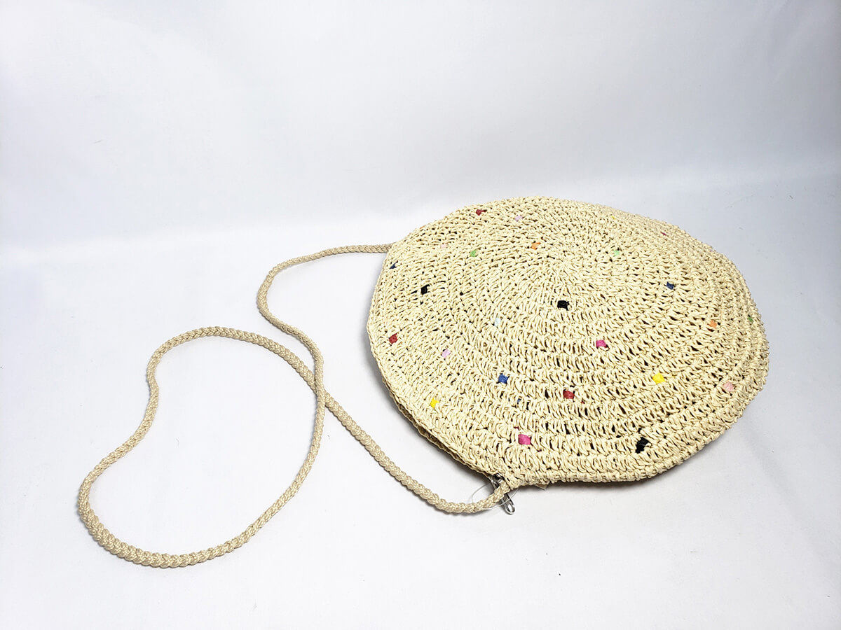 Custom Handmade Woven Paper Ropes Crochet Bag, Artbag, Woven Shoulder Bag, Handbag Manufacturer