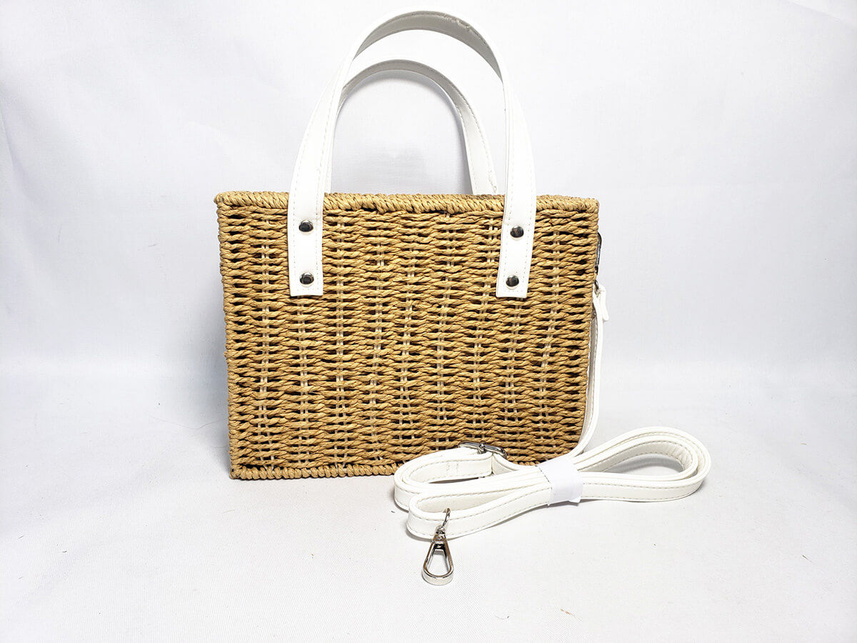 Custom Handmade Woven Paper Bag, Artbag, Woven Shoulder Bag, Handbag Manufacturer