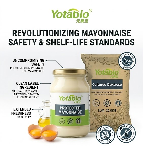 Mayonnaise clean label preservation to replace potassium sorbate, sodium benzoate