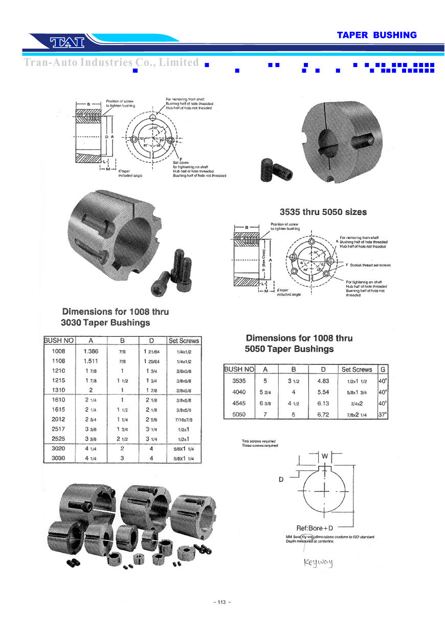 TAPER BUSHING