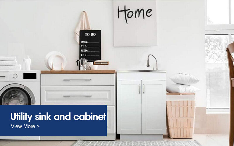 Laundry Sink with Cabinet