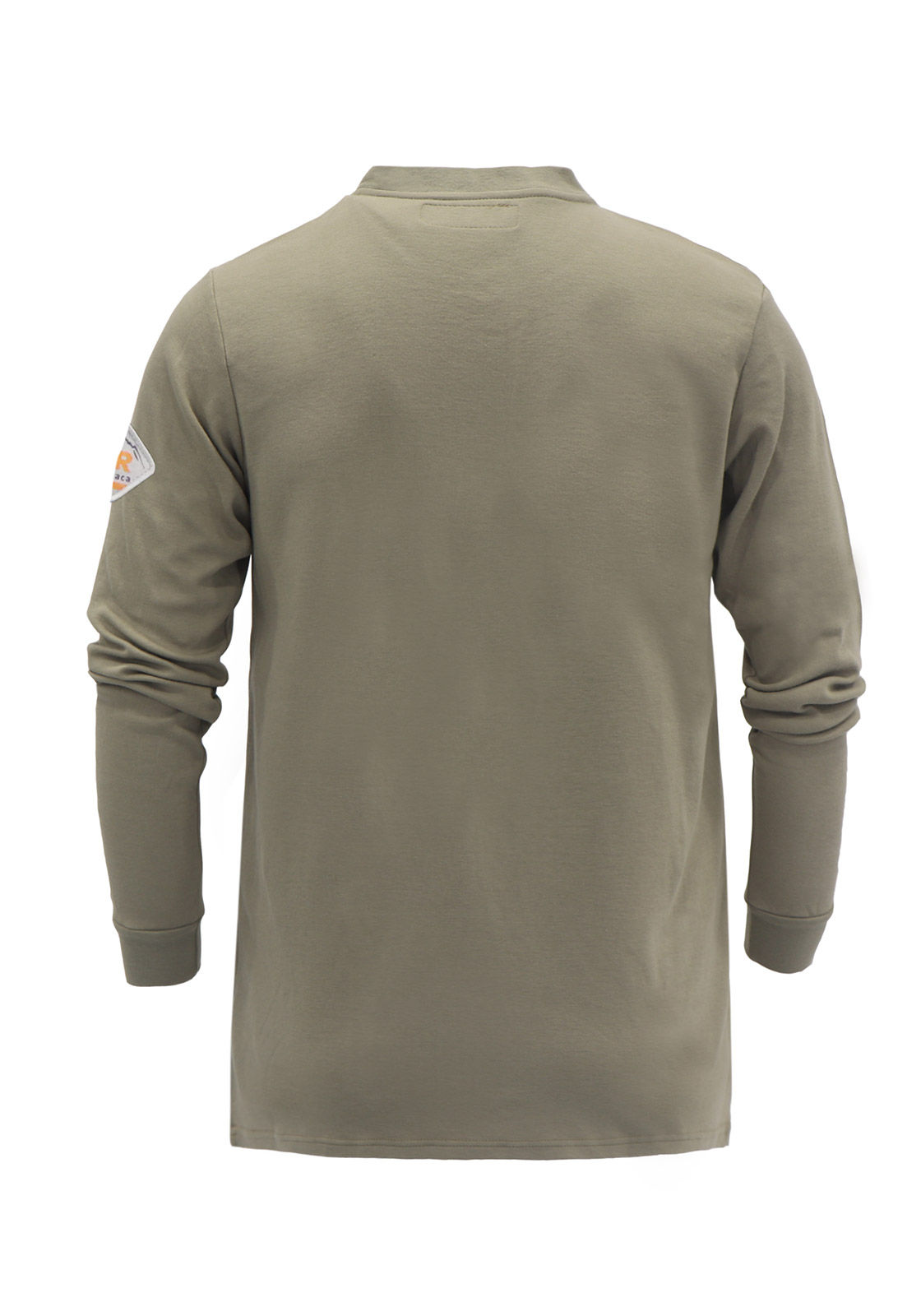 Titicaca Men's FR T-Shirts Blend Workwear Lightweight Long Sleeve Khaki T-Shirt 