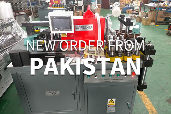 CNC busbar machine order from Pakistan
