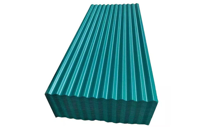 Color corrugated plate