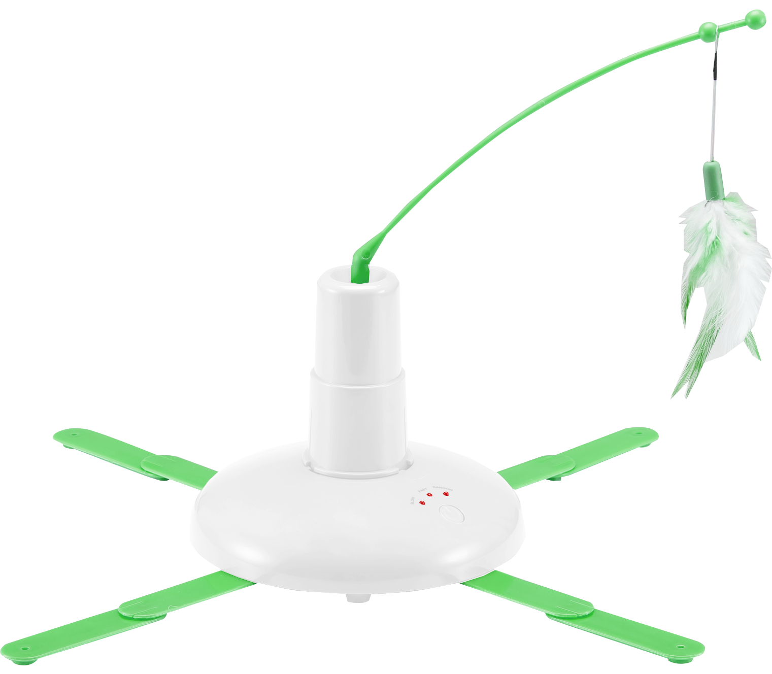 Electronic Interactive Rotating Feather Cat Toy