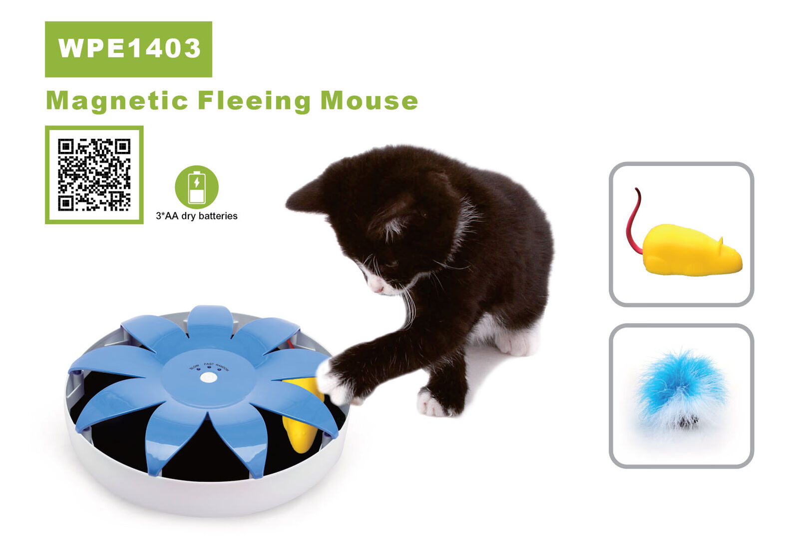 Magnetic Fleeing Mouse WPE1403