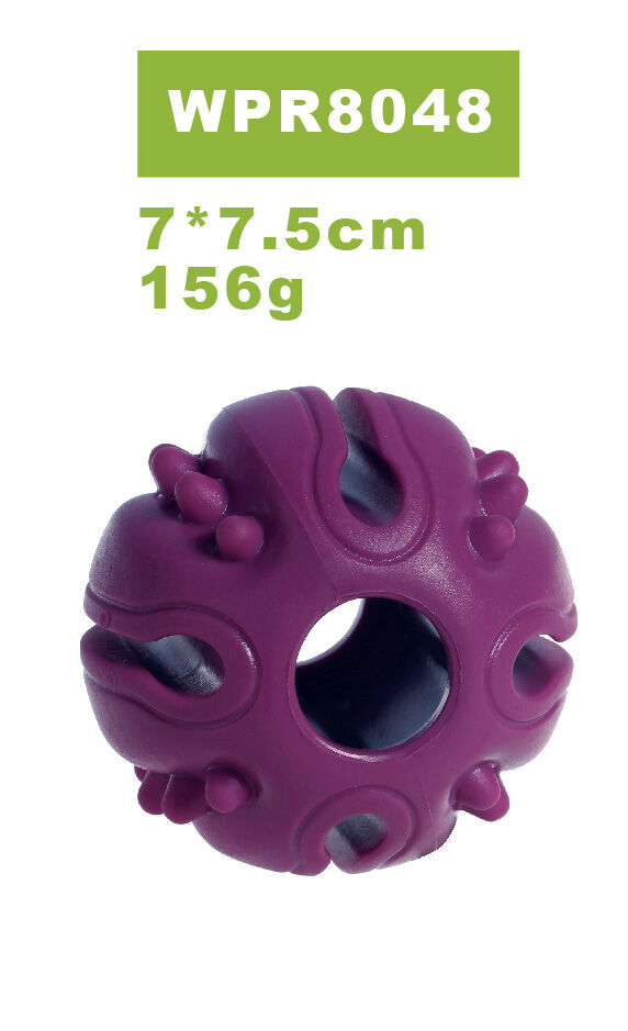Hollow Ball  Chew Toy Natural Rubber MPR8048