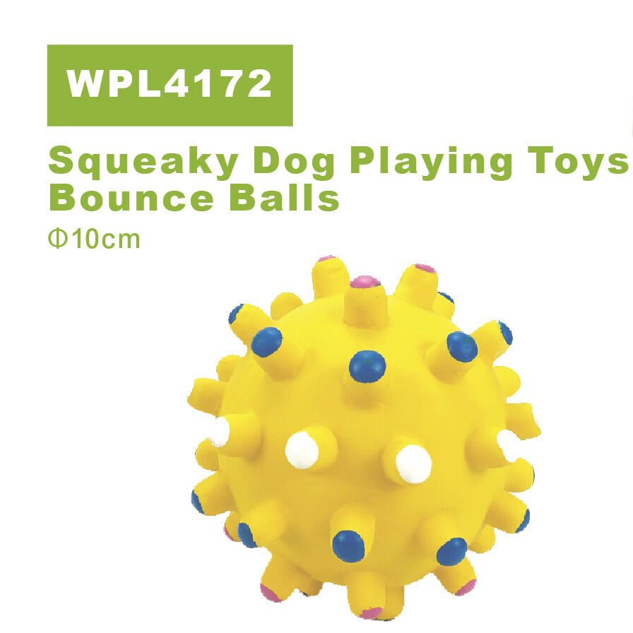 Squeaky Dog Playing Toys Bounce Balls WPL4172