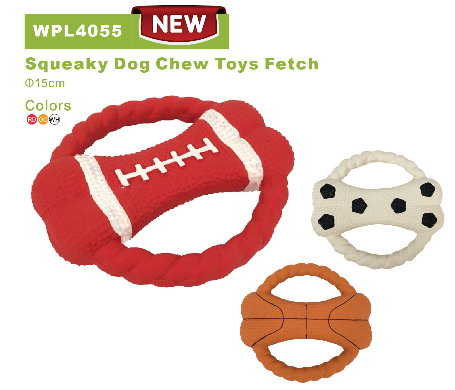 Squeaky Dog Chew Toys Fetch WPL4055