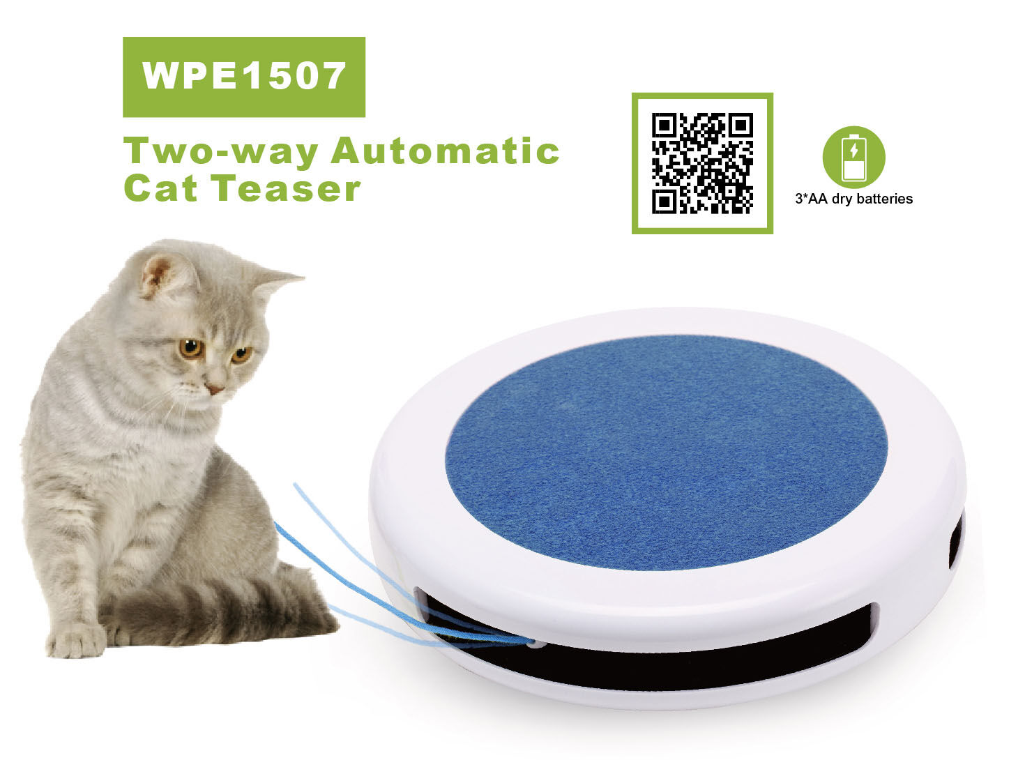 Two-way Automatic Cat Teaser WPE 1507