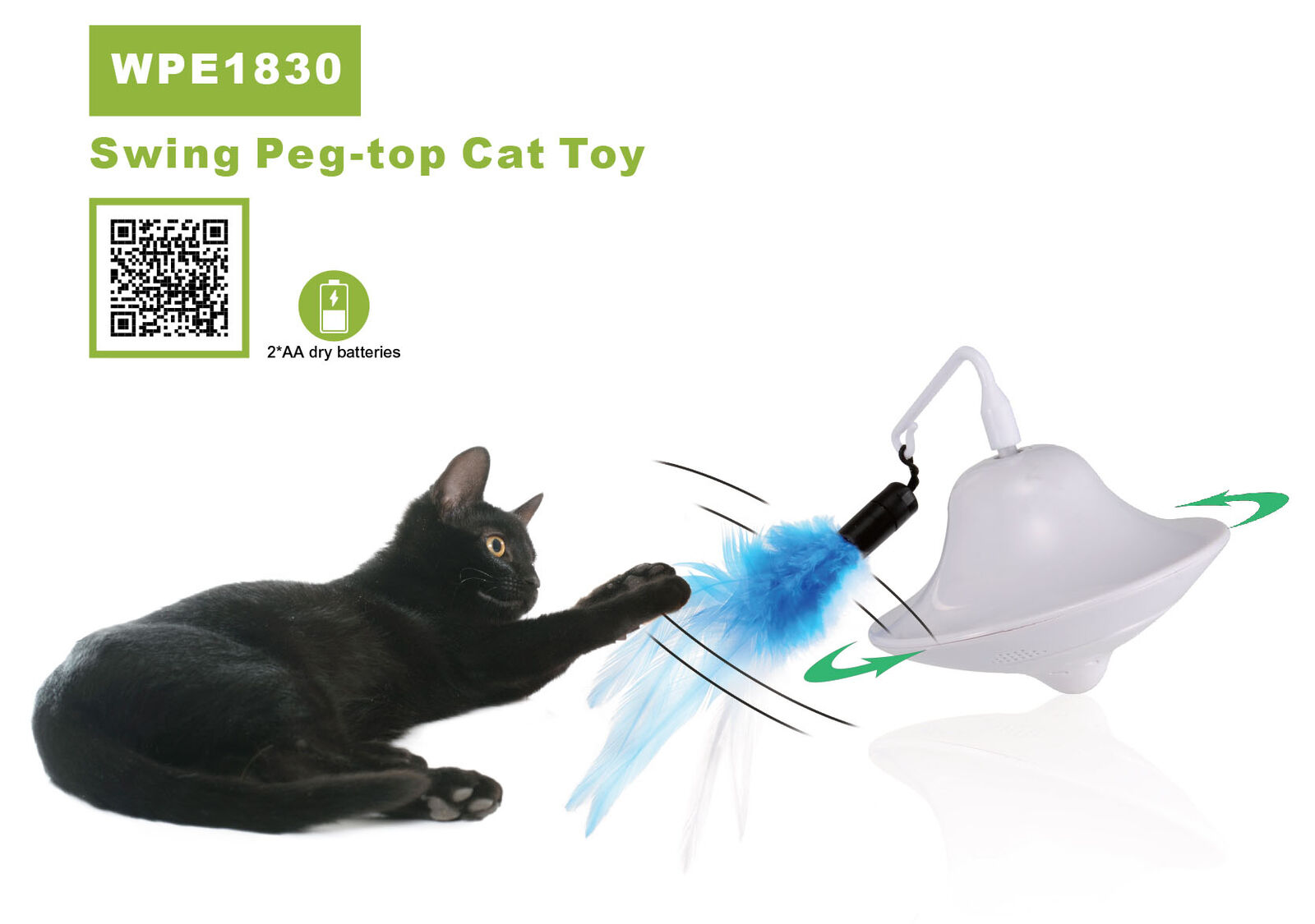 Swing Peg-top Cat Toy WPE1830