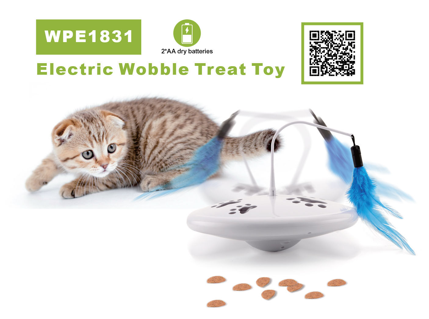 2 in 1 Puzzled Cat Toy WPE 1701