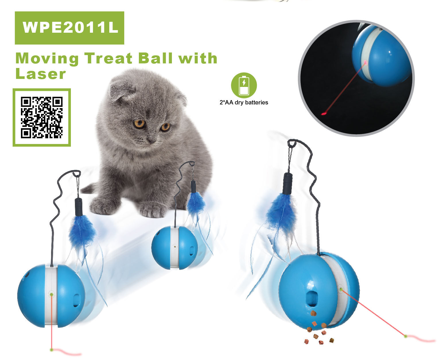 Moving  Treat Ball  with Laster WPE2011L