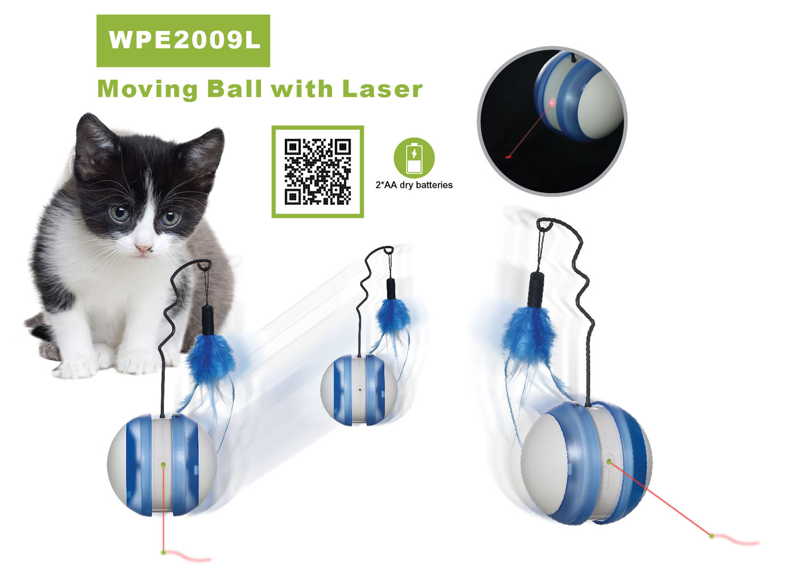 Moving Ball with Laser WPE2009L
