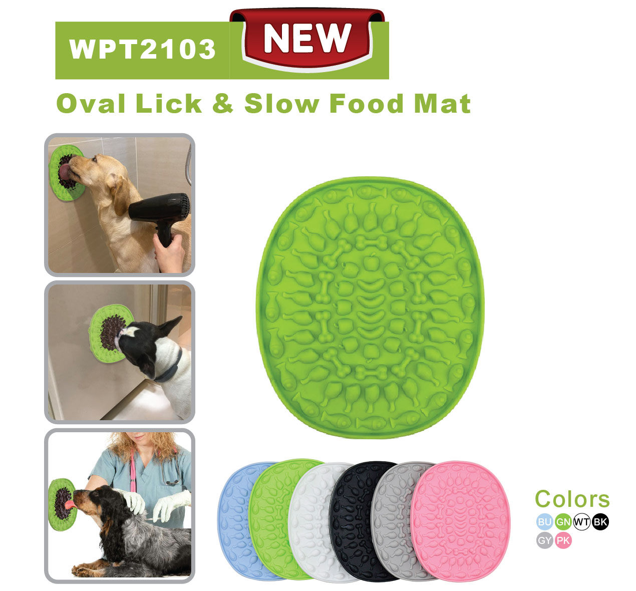 Oval Lick & Slow Food Mat WPT 2103