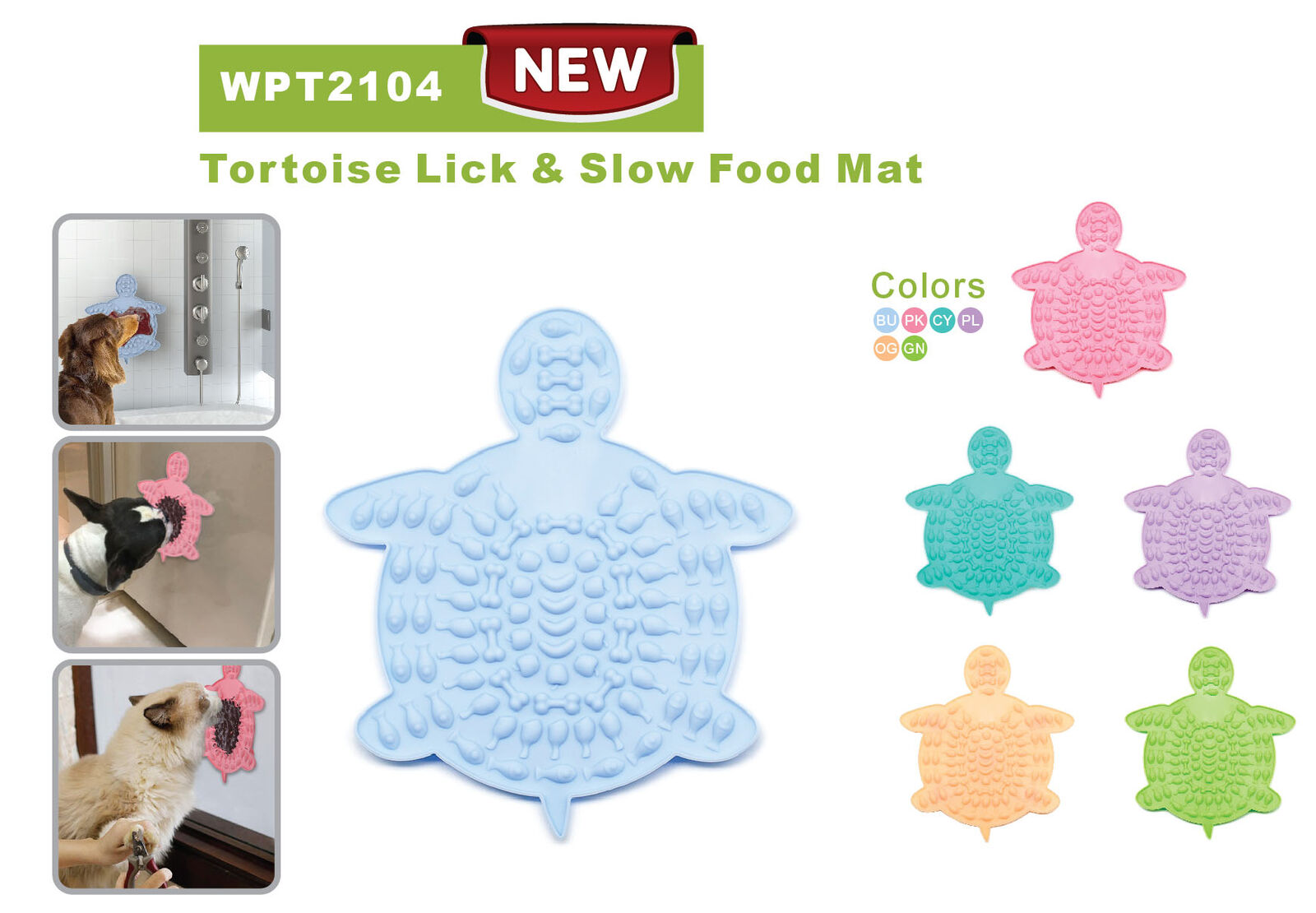 Tortoise Lick & Slow Food Mat WPT 2104